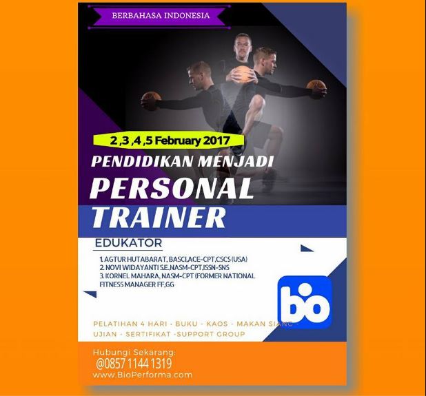 Bio Performa Pelatihan Personal Trainer Indonesia