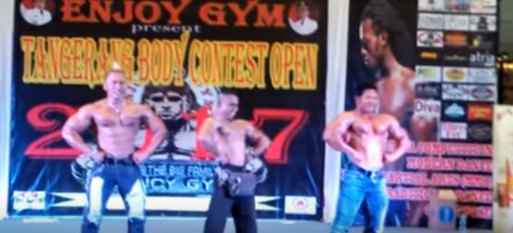 Guest Pose Binaraga Indonesia Di Event Bodycontes 2017 Tangerang Ajang silaturahmi Fitness mania