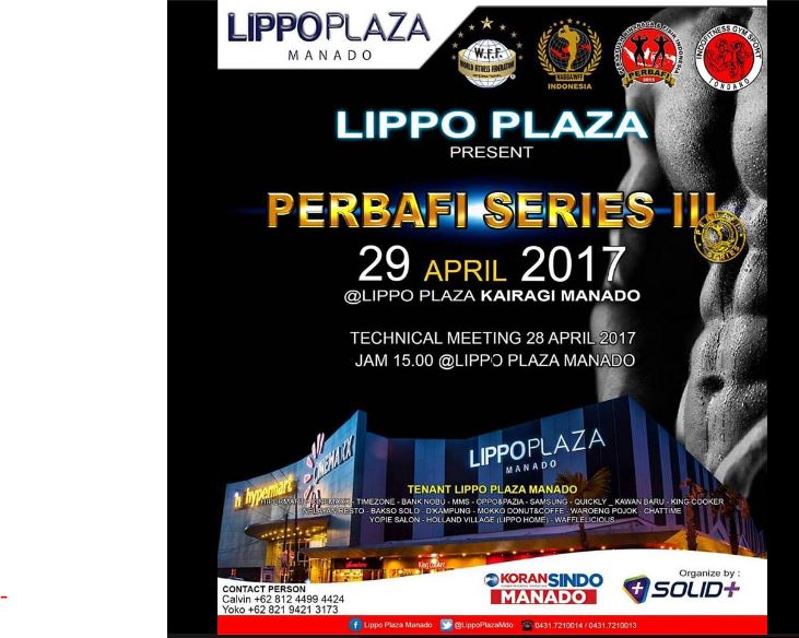 Event Bodycontes & Binaraga 2017 PERBAFI SERIES III Di Kota Manado