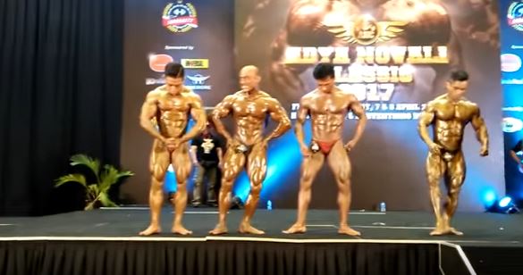 Event Binaraga Indonesia kls 60kg ANC 2017 Posedown