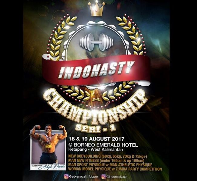 Event Bodycontes Indonasty championsihp in Borneo