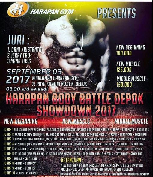 harapan body battle depok bodycontes