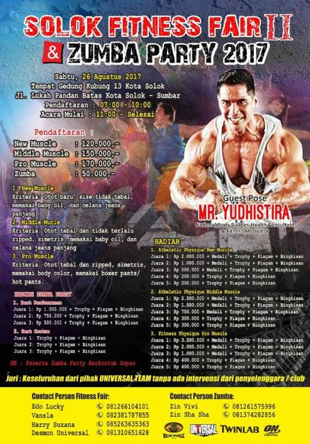 Event Bodycontes 2017 Solok Fitness Fair II