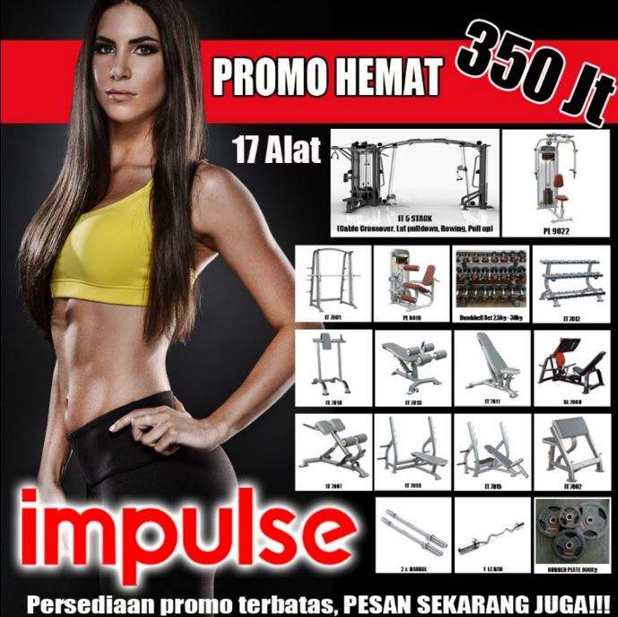 Promo Paket Alat Fitness import impulse Hanya 350jt Saja