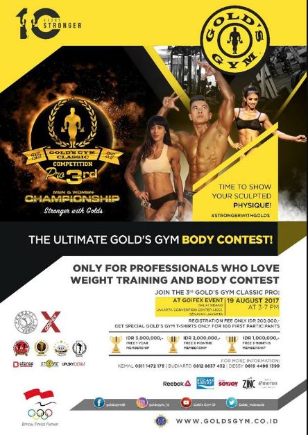 Event bodycontes GOLDSGYM CLASSIC GOIFEX WFF PERBAFI SERIES VI