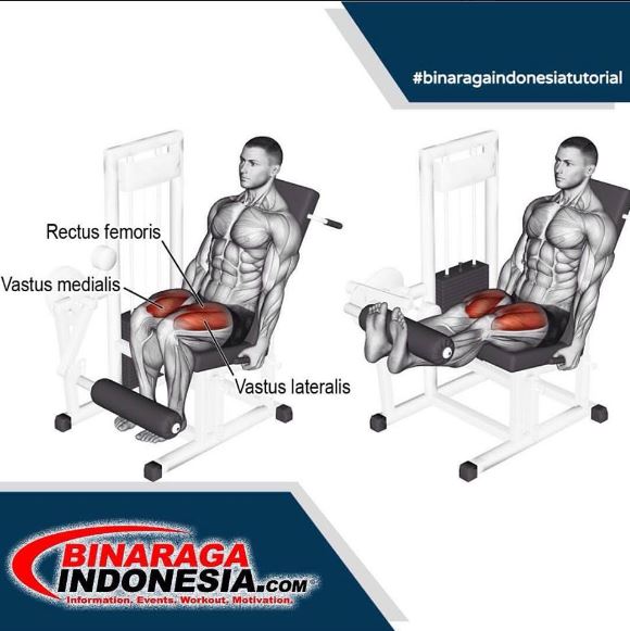 Leg Extension untuk membentuk otot Kaki