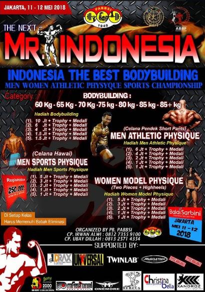 mr indonesia 2018 jakarta hadiah