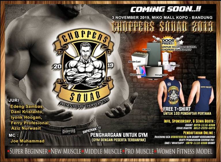 CHOPPERS SQUAD 3 November 2019 Event Bodycontes !!!